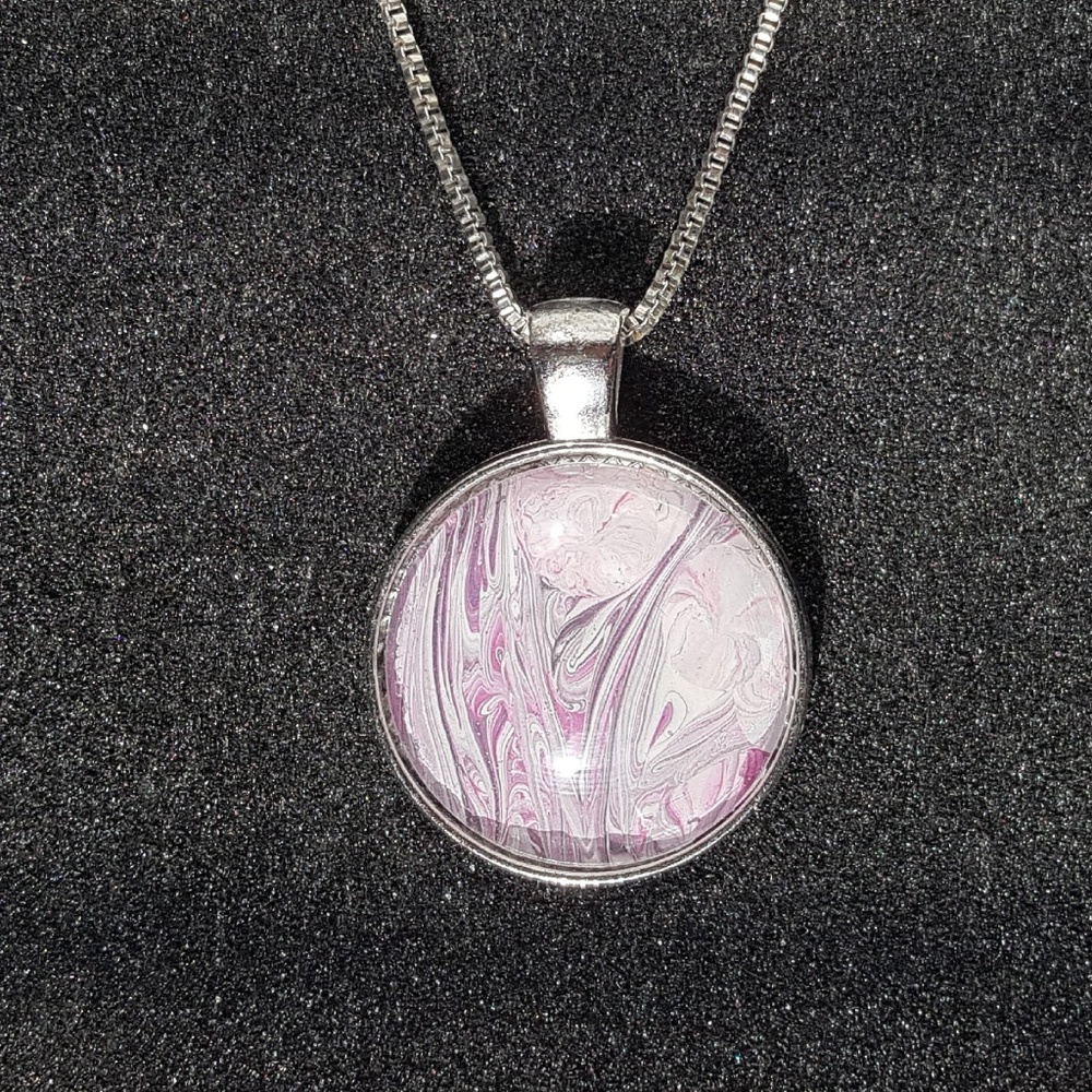 Hand Painted 1" Necklace Pendant